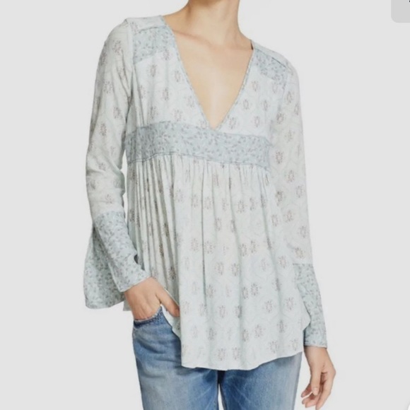 Free People Rolling Hills Print Tunic boho - Picture 4 of 16